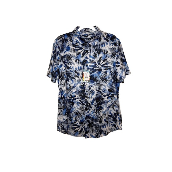 Robert Graham Other - Robert Graham Donato Performance Blue Button Up Short Sleeves Shirt Small NWT